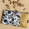 Bi Colour Multipurpose Pouch - Beige - Image 3