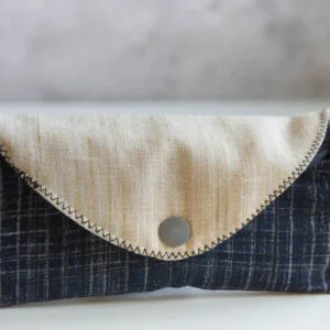 Eyeglass and Sunglass Pouch - White and Black