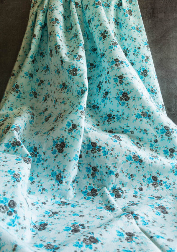 Fabric Blue Floral 3 https://chaturango.com/cotton-fabric-online-light-blue-floral-printed-soft/