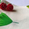 Superior Printed Cotton Cambric Fabric White and Green below 150/- per metre - Image 3