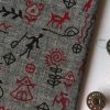 Astounding Egyptian Print Cotton Fabric Online in 2023 - Grey, Red, Black - Image 3