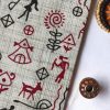 Astounding Egyptian Print Cotton Fabric Online in 2023 - White, Green, Maroon - Image 3