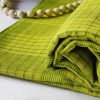 Elite Handloom Fabrics - Cotton Checkered Green in 2021 - Image 3