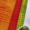 Elite Handloom Fabrics - Cotton Checkered Orange in 2021 - Image 3