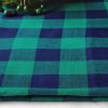 Elite Handloom Fabrics - Cotton Checks Green and Blue in 2021 - Image 3