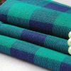 Elite Handloom Fabrics - Cotton Checks Green and Blue in 2021 - Image 4