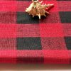 Elite Handloom Fabrics - Cotton Checks Red and Black in 2021 - Image 3