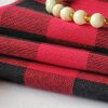 Elite Handloom Fabrics - Cotton Checks Red and Black in 2021 - Image 4