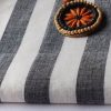 Elite Handloom Fabrics - Cotton Striped Black in 2021 - Image 2