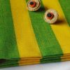 Elite Handloom Fabrics - Cotton Stripes Green in 2021 - Image 2