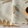 Awesome Cotton Fabric Online in 2023 - Golden Leaf on White Base - Image 3