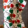 Beautiful Cotton Fabric Online in 2023 - Green Red Leafy - Image 3