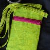 Exquisite Zari Sling Bag for Women - Grass Green - Image 5