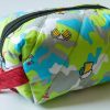 Boxy Pouch Set - Green Blue Funny Print - Image 2