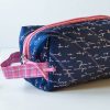 Boxy Pouch Set - White Text On Royal Blue - Image 2