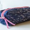 Boxy Pouch Set - White Text On Royal Blue - Image 3