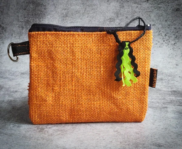 Jute Made Small Pouch - Orange