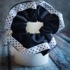 Handmade Black and White Scrunchie