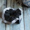 Handmade Black and White Scrunchie - Image 2