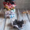 Handmade Black and White Scrunchie - Image 5