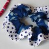 buy blue polka scrunchie
