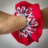 Handmade Red Chevron Scrunchie - Image 2