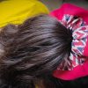 Handmade Red Chevron Scrunchie - Image 3