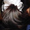 Handmade Black Bordered Scrunchie - Image 4