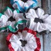 Handmade Black Bordered Scrunchie - Image 5