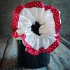 Handmade Red Bordered Scrunchie