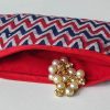 Slim Pouch Chevron Hand Block Printed - Image 3