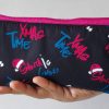 Slim Pouch Xmas Text Print - Image 4