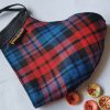 Charming Winter Face Mask for 2023 - Blue and Red Flannel Checks - Image 2