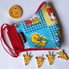 Awesome Kids' Winter Face Mask for 2023 - Blue Cartoon Flannel - Image 3