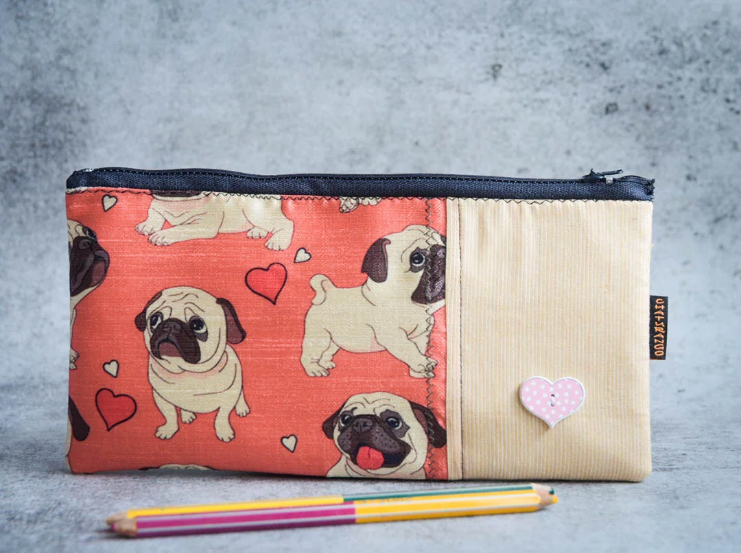 Bi Colour Multipurpose Pouch - Dog 1 Chaturango - Buy Pouch for kids Online at best price