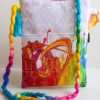 Magical Chikankari Sling Bag for Women - white combo - Image 2