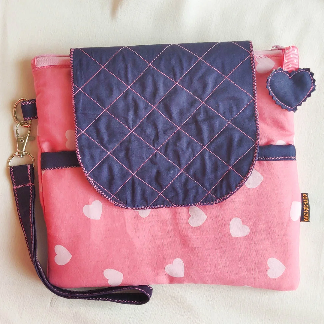 Bold and Lovely Clutch Purse for Women - Pink and Blue - Image 2