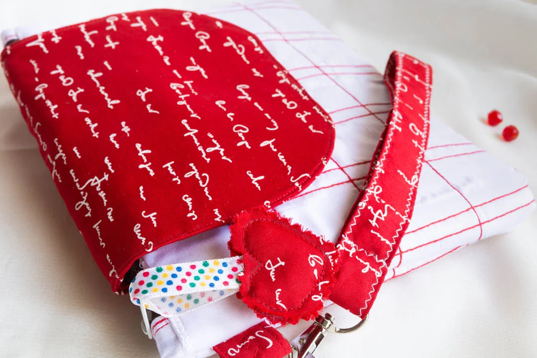 Bold and Romantic Clutch Purse for Women - Red and White - Image 2