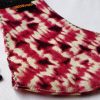 Handmade Cotton Mask Bandhani Red - Image 2