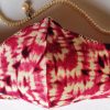 Handmade Cotton Mask Bandhani Red - Image 3