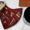 Exclusive Cotton Face Mask for Women in 2023 - Brown Kalamkari - Image 2