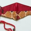 3 Handmade Cotton Masks dual fabric Set5 - Image 2