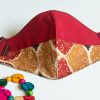 3 Handmade Cotton Masks dual fabric Set5 - Image 3