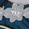 Fascinating Cotton Face Mask for Women in 2023 - Blue with Lace - Image 3