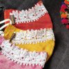 Graceful Cotton Face Mask for Women in 2022 - Red with Lacework - Image 3