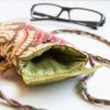 Eyeglass and Sunglass Pouch-Kalamkari Floral - Image 4