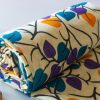 Beautiful Cotton Fabric Online in 2023 - Purple Yellow Leafy - Image 3