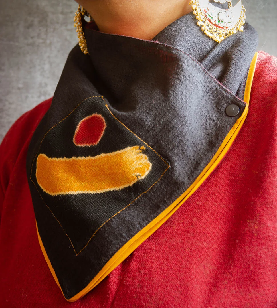 Best 2022 Winter Wear for Women - Flannel Neck Warmer - Black,Yellow - Image 2