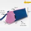 Amour Makeup Pouch for 21st Century Luxury - Pink and Blue - Image 2