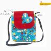 Happy Princess Blue Sling Bag for Girls-Heart Embossed - Image 2